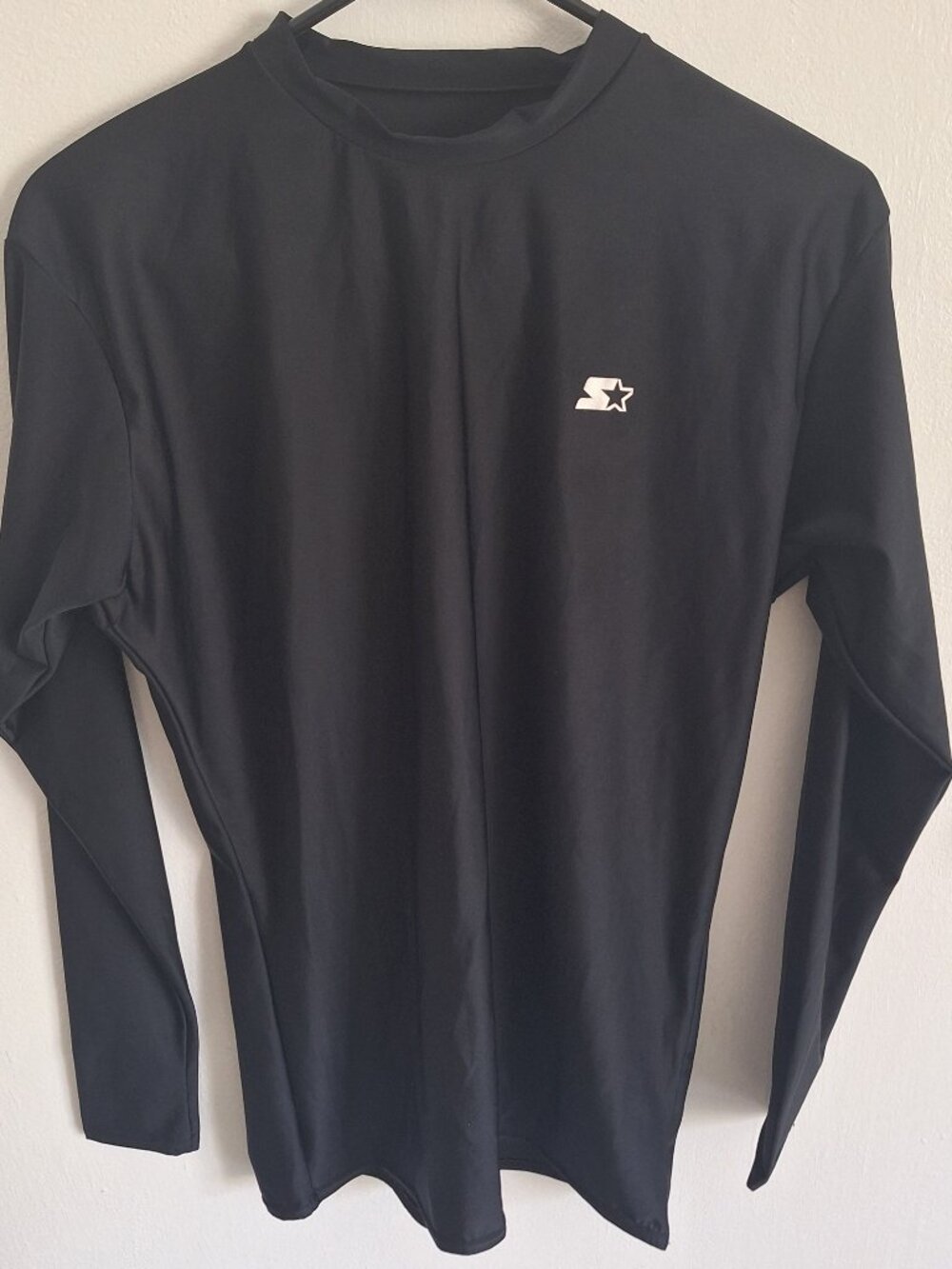 Starter Dri-Star Men's Athletic Fit Long Sleeve Crew Neck Black 2XL
